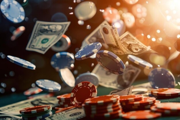 Dashboard showing sports, live casino, and slots categories